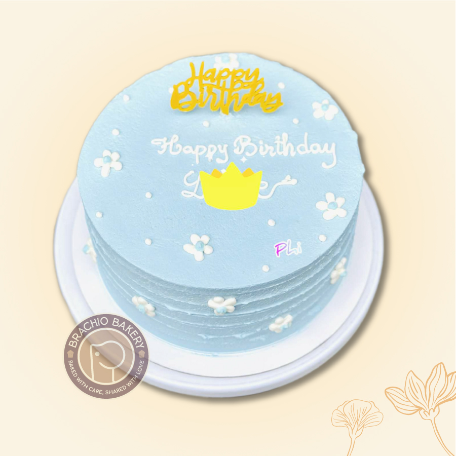 Brachio Bakery Blue Happy Birthday